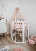 Smart Bed baldachin tüll anyagból pamut masnival