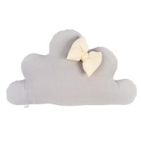 Smart Bed pamut díszpárna - felhő masnival