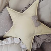 Smart Bed pamut díszpárna - csillag masnival