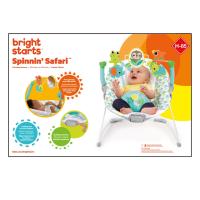 Bright Starts Vibrating Bouncer Spinnin’ Safari baba pihenőszék