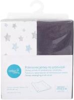 Ceba Baby pelenkázó lap huzat 50x70-80cm 50x70-80cm Light grey + Blue Stars 2db