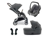 Mamas & Papas Strada 2v1 + Maxi-Cosi Cabriofix hordozók + Adapterek a hordozóhoz Grey Mist