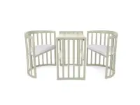 Nagyobbítható gyerekágy 9in1 oval Olive + matrac