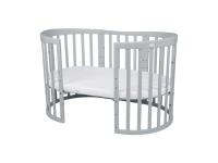 Nagyobbítható gyerekágy 9in1 Oval Grey + Matrac