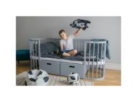 Nagyobbítható gyerekágy 9in1 Oval Grey + Matrac