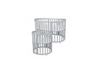 Nagyobbítható gyerekágy 9in1 Oval Grey + Matrac