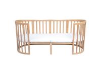 Nagyobbítható gyerekágy 9in1 Oval Natural + Matrac
