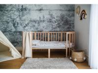 Nagyobbítható gyerekágy 9in1 Oval Natural + Matrac