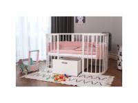 Nagyobbítható gyerekágy 9in1 Oval White + matrac