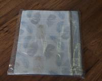 Handmade nyári szürke takaró rágókával - tollak