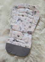 Handmade babakocsibetét Virágok