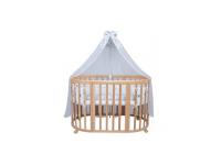 Nagyobbítható gyerekágy 9in1 oval natural + Matrac + SZETT