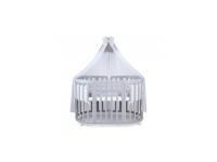 Nagyobbítható gyerekágy 9in1 oval grey + matrac + SZETT