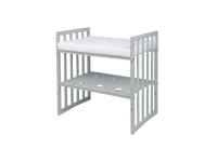 Nagyobbítható gyerekágy 9in1 oval grey + matrac + SZETT