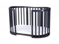 Nagyobbítható gyerekágy 9in1 oval Olive + matrac + SZETT