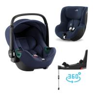 Britax Römer Baby-Safe 3 i-Size+Flex Base 5Z+Dualfix 3 i-Size Indigo Blue