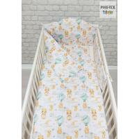 5-részes ágynemű szett Hőlégballonos maci zöld