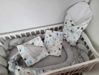 Handmade ágyneműszett kiságyba Magic Cream