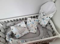 Handmade ágyneműszett kiságyba Magic Cream