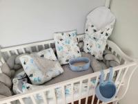 Handmade ágyneműszett kiságyba Magic Cream