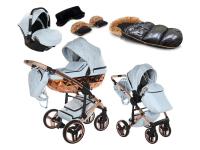 Junama Heart 5in1(+ Hordozó + Téli lábzsák + Kesztyű az árban) blue