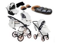 Junama Air V2 Premium 5in1 (+ Hordozó + Téli lábzsák + Kesztyű az árban) Metalic White