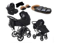 Junama Air V2 5in1 (+ Hordozó + Téli lábzsák + Kesztyű az árban) Black