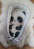 Handmade nagyméretű babafészek - Panda