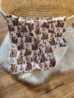 Handmade átmeneti takaró 2-rétegű Medvék