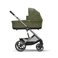 Cybex Balios S Lux + Cot S Lux mózeskosár Moss Green
