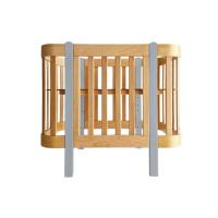 Nika Duo anti-reflux nagyobbítható babaágy – fa szürke lábakkal