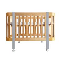 Nika Duo anti-reflux nagyobbítható babaágy – fa szürke lábakkal