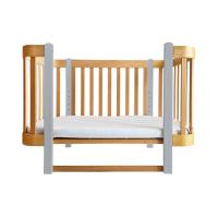Nika Duo anti-reflux nagyobbítható babaágy – fa szürke lábakkal
