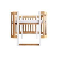 Nika Duo anti-reflux nagyobbítható babaágy – fa fehér lábakkal