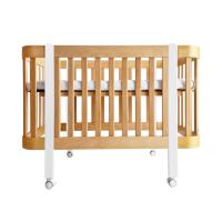 Nika Duo anti-reflux nagyobbítható babaágy – fa fehér lábakkal