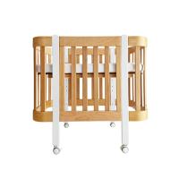 Nika Duo anti-reflux nagyobbítható babaágy – fa fehér lábakkal