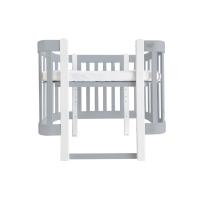 Nika Duo anti-reflux nagyobbítható babaágy – szürke fehér lábakkal