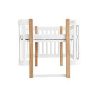 Nika Duo anti-reflux nagyobbítható babaágy – fehér falábakkal