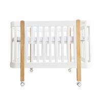 Nika Duo anti-reflux nagyobbítható babaágy – fehér falábakkal
