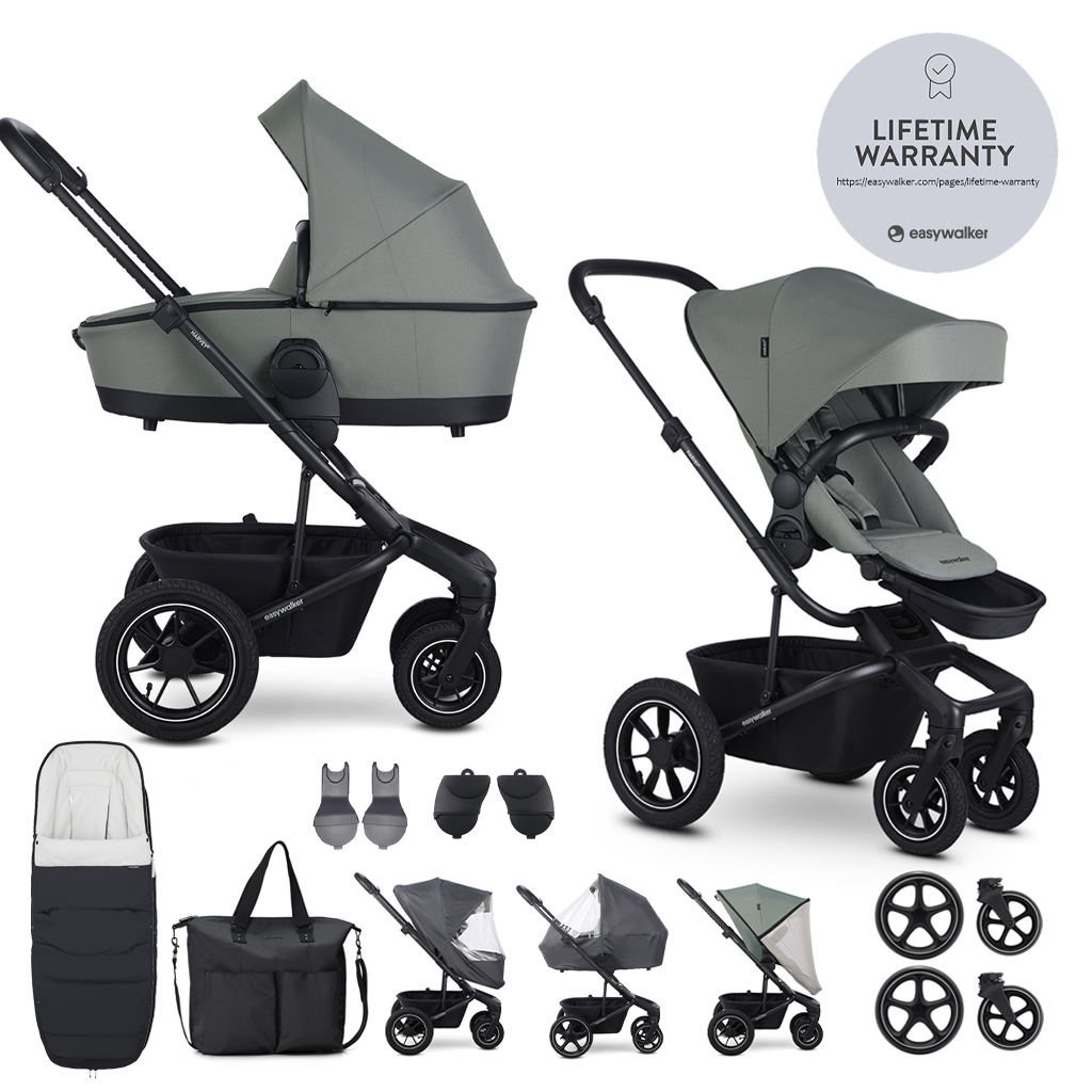 EASYWALKER Kombinált babakocsi Harvey⁵ Agave Green XXL AIR