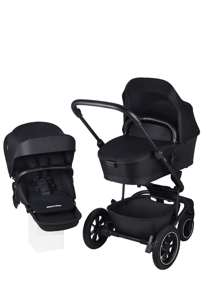 EASYWALKER Kombinált babakocsi Harvey⁵ Midnight Black XXL AIR