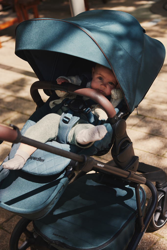 EASYWALKER Kombinált babakocsi Harvey⁵ Premium Jade Green XXL AIR