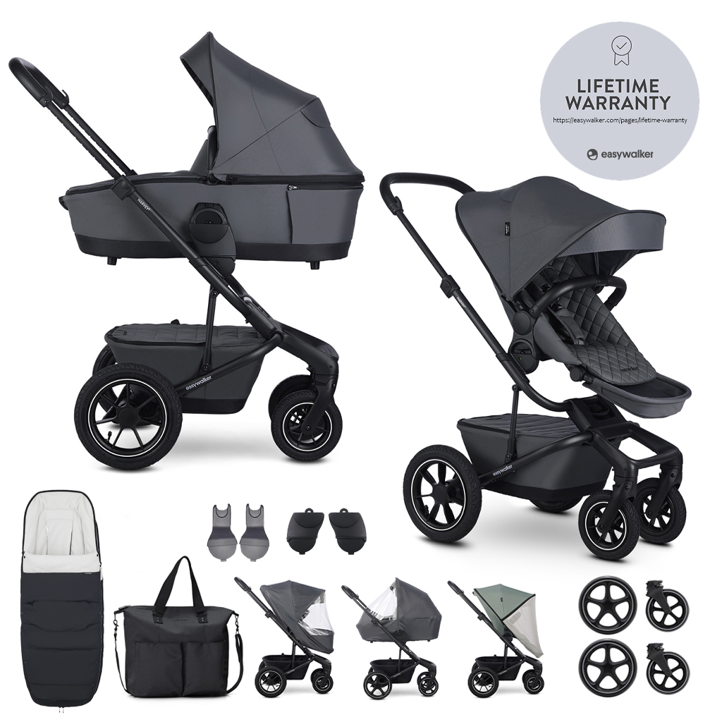 EASYWALKER Kombinált babakocsi Harvey⁵ Premium Mineral Grey XXL AIR