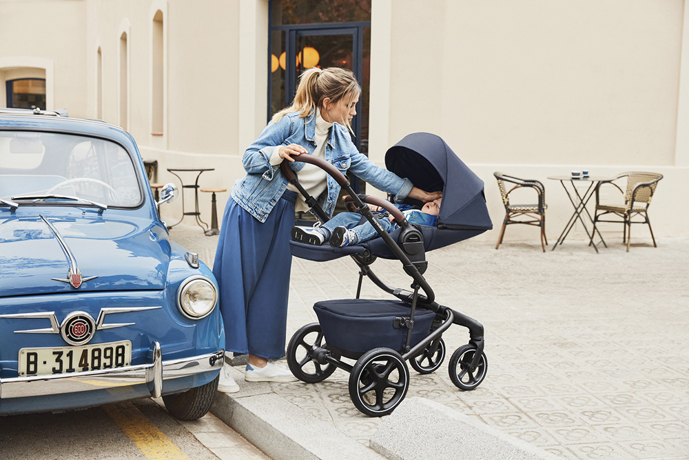EASYWALKER Kombinált babakocsi Jimmey Indigo Blue XXL AIR + RWS