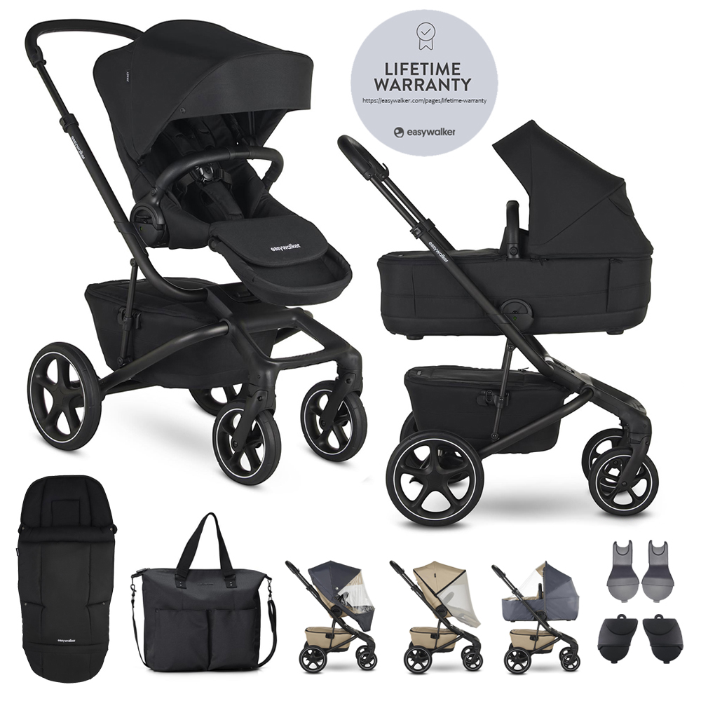 EASYWALKER Kombinált babakocsi Jimmey Pepper Black XXL RWS