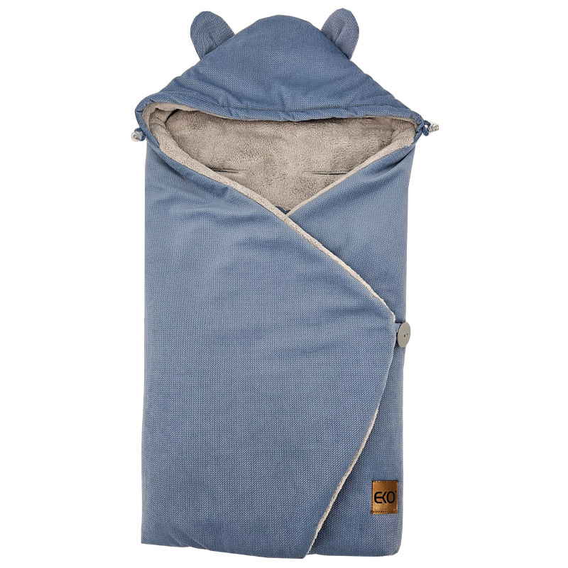 EKO Babahordozóba való bundazsák Kék