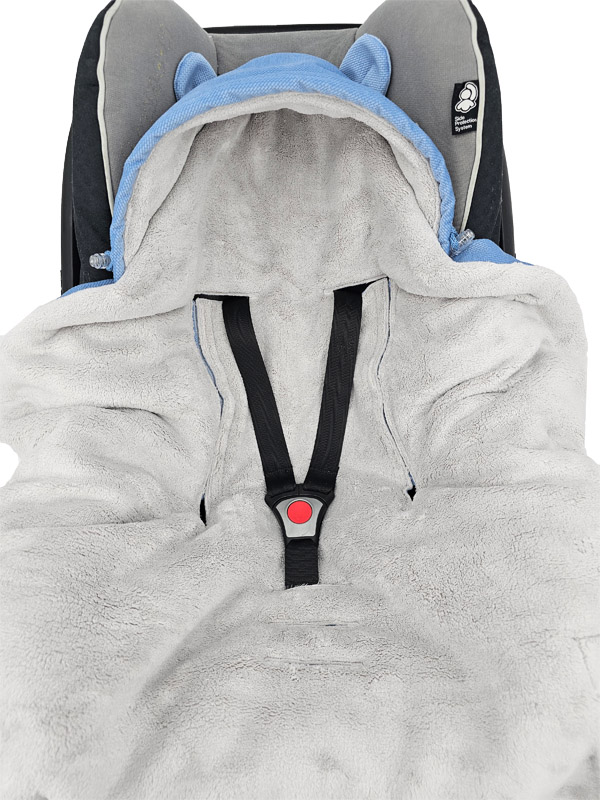 EKO Babahordozóba való bundazsák Kék