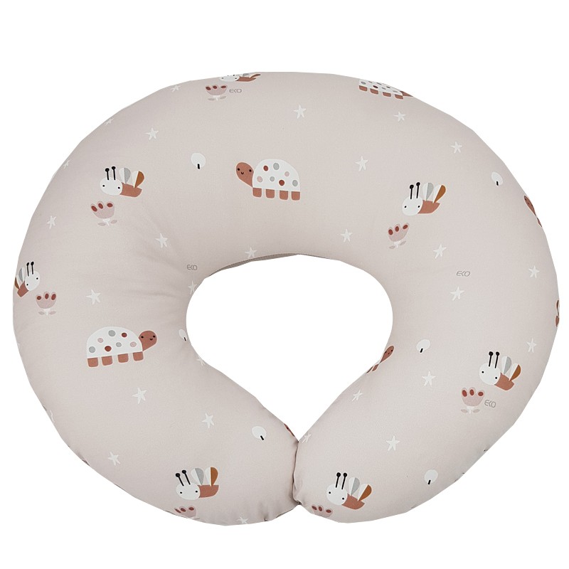 EKO Szoptatós párna kicsi VELVET Bees Beige 60x60 cm