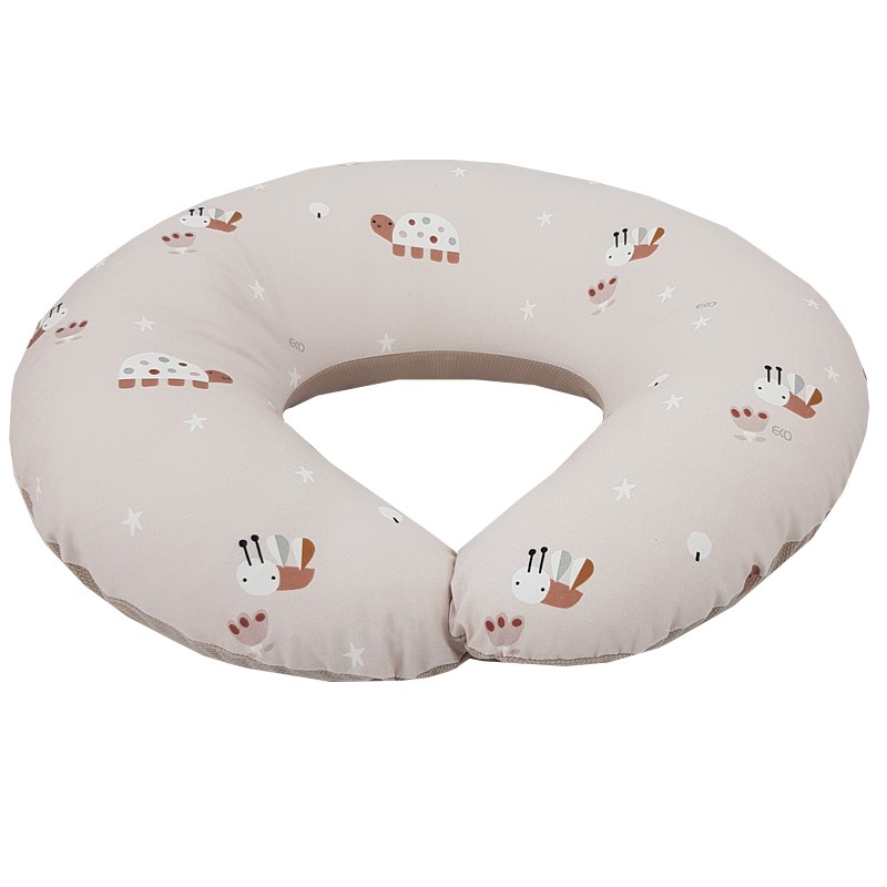 EKO Szoptatós párna kicsi VELVET Bees Beige 60x60 cm