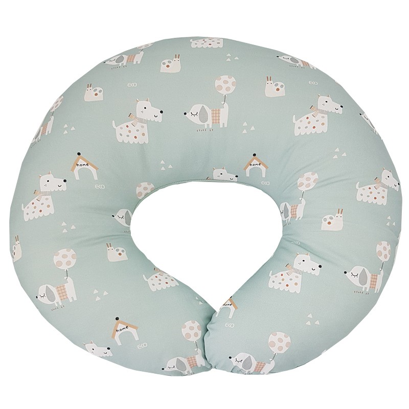 EKO Szoptatós párna kicsi VELVET Dogs Mint 60x60 cm